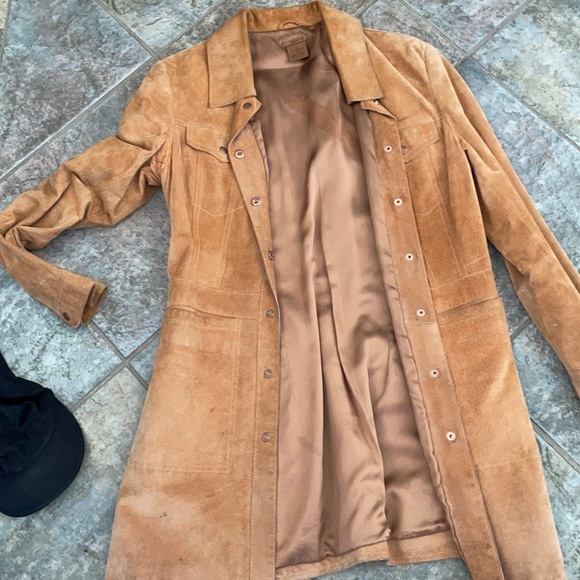 Arden B Button Down Suede Jacket 